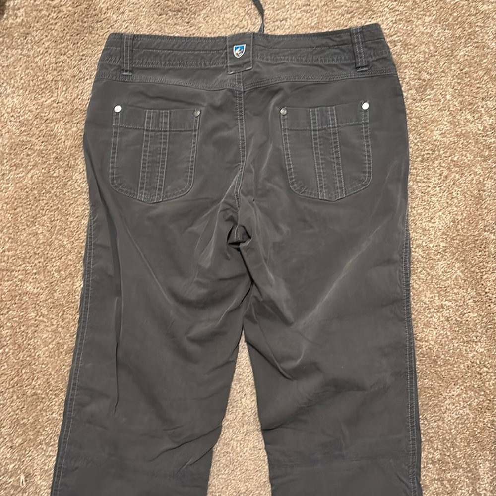 Kuhl Womens 8 grey pants Vintage Patina Dye cotton outdoor hiking lightweight